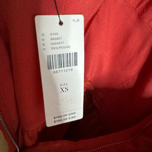 Anthropologie Currect Air Square-Neck Puff-Sleeved Midi Dress Linen Blend Sz XS - Picture 13 of 15